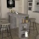 Τραπέζι μπαρ Vigne Megapap χρώμα γκρι σκυροδέματος 150x51,6x101,8εκ. Τραπέζι μπαρ Vigne Megapap χρώμα γκρι σκυροδέματος 150x51,6x101,8εκ.