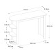 Τραπέζι μπαρ Vigne Megapap χρώμα γκρι σκυροδέματος 150x51,6x101,8εκ. Τραπέζι μπαρ Vigne Megapap χρώμα γκρι σκυροδέματος 150x51,6x101,8εκ.