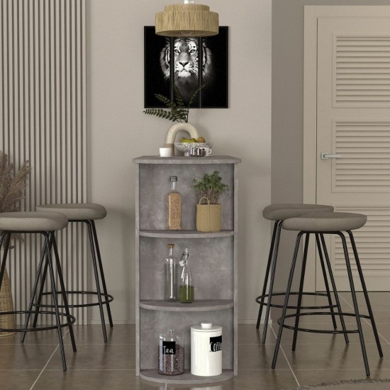 Τραπέζι μπαρ Vigne Megapap χρώμα γκρι σκυροδέματος 150x51,6x101,8εκ. Τραπέζι μπαρ Vigne Megapap χρώμα γκρι σκυροδέματος 150x51,6x101,8εκ.