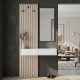 Έπιπλο εισόδου Elois Megapap χρώμα λευκό - sepet oak 96,6x26,8x195,5εκ. Έπιπλο εισόδου Elois Megapap χρώμα λευκό - sepet oak 96,6x26,8x195,5εκ.