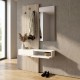 Έπιπλο εισόδου Elois Megapap χρώμα λευκό - sepet oak 96,6x26,8x195,5εκ. Έπιπλο εισόδου Elois Megapap χρώμα λευκό - sepet oak 96,6x26,8x195,5εκ.