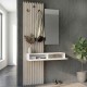Έπιπλο εισόδου Elois Megapap χρώμα λευκό - sepet oak 96,6x26,8x195,5εκ. Έπιπλο εισόδου Elois Megapap χρώμα λευκό - sepet oak 96,6x26,8x195,5εκ.