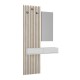 Έπιπλο εισόδου Elois Megapap χρώμα λευκό - sepet oak 96,6x26,8x195,5εκ. Έπιπλο εισόδου Elois Megapap χρώμα λευκό - sepet oak 96,6x26,8x195,5εκ.