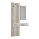 Έπιπλο εισόδου Elois Megapap χρώμα λευκό - sepet oak 96,6x26,8x195,5εκ. Έπιπλο εισόδου Elois Megapap χρώμα λευκό - sepet oak 96,6x26,8x195,5εκ.