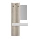 Έπιπλο εισόδου Elois Megapap χρώμα λευκό - sepet oak 96,6x26,8x195,5εκ. Έπιπλο εισόδου Elois Megapap χρώμα λευκό - sepet oak 96,6x26,8x195,5εκ.