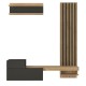 Σύνθεση τηλεόρασης Dumont Megapap χρώμα ανθρακί - sepet oak 180x36,8x200εκ. Σύνθεση τηλεόρασης Dumont Megapap χρώμα ανθρακί - sepet oak 180x36,8x200εκ.