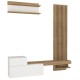 Σύνθεση τηλεόρασης Dumont Megapap χρώμα λευκό - sepet oak 180x36,8x200εκ. Σύνθεση τηλεόρασης Dumont Megapap χρώμα λευκό - sepet oak 180x36,8x200εκ.