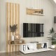 Σύνθεση τηλεόρασης Rosaline Megapap χρώμα λευκό - sepet oak 183x31,3x196,9εκ. Σύνθεση τηλεόρασης Rosaline Megapap χρώμα λευκό - sepet oak 183x31,3x196,9εκ.