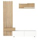 Σύνθεση τηλεόρασης Rosaline Megapap χρώμα λευκό - sepet oak 183x31,3x196,9εκ. Σύνθεση τηλεόρασης Rosaline Megapap χρώμα λευκό - sepet oak 183x31,3x196,9εκ.