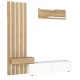 Σύνθεση τηλεόρασης Rosaline Megapap χρώμα λευκό - sepet oak 183x31,3x196,9εκ. Σύνθεση τηλεόρασης Rosaline Megapap χρώμα λευκό - sepet oak 183x31,3x196,9εκ.