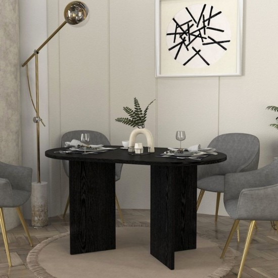 Τραπέζι Cortado Megapap χρώμα sencron black 138x80x75εκ. Τραπέζι Cortado Megapap χρώμα sencron black 138x80x75εκ.