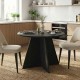 Τραπέζι Tailor Megapap χρώμα sencron black Ø100x75,7εκ. Τραπέζι Tailor Megapap χρώμα sencron black Ø100x75,7εκ.