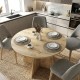 Τραπέζι Tailor Megapap χρώμα sapphire oak Ø120x75,7εκ. Τραπέζι Tailor Megapap χρώμα sapphire oak Ø120x75,7εκ.