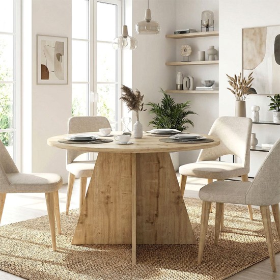 Τραπέζι Tailor Megapap χρώμα sapphire oak Ø120x75,7εκ. Τραπέζι Tailor Megapap χρώμα sapphire oak Ø120x75,7εκ.