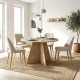 Τραπέζι Tailor Megapap χρώμα sapphire oak Ø120x75,7εκ. Τραπέζι Tailor Megapap χρώμα sapphire oak Ø120x75,7εκ.