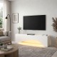Έπιπλο τηλεόρασης Mara Megapap με LED χρώμα λευκό 150x31,4x40εκ. Έπιπλο τηλεόρασης Mara Megapap με LED χρώμα λευκό 150x31,4x40εκ.