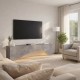 Έπιπλο τηλεόρασης Mara Megapap με LED χρώμα γκρι σκυροδέματος 150x31,4x40εκ. Έπιπλο τηλεόρασης Mara Megapap με LED χρώμα γκρι σκυροδέματος 150x31,4x40εκ.