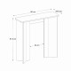 Κονσόλα Mara Megapap χρώμα λευκό εφέ μαρμάρου 90x29,6x91,8εκ.