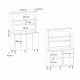 Έπιπλο κουζίνας με LED Melinta 4 Megapap χρώμα λευκό 120x40x181,8εκ. Έπιπλο κουζίνας με LED Melinta 4 Megapap χρώμα λευκό 120x40x181,8εκ.