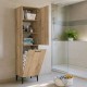 Ντουλάπι με καλάθι απλύτων Singa Megapap χρώμα sepet oak 45x40x180εκ. Ντουλάπι με καλάθι απλύτων Singa Megapap χρώμα sepet oak 45x40x180εκ.
