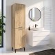 Ντουλάπι με καλάθι απλύτων Singa Megapap χρώμα sepet oak 45x40x180εκ. Ντουλάπι με καλάθι απλύτων Singa Megapap χρώμα sepet oak 45x40x180εκ.