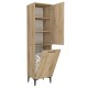 Ντουλάπι με καλάθι απλύτων Singa Megapap χρώμα sepet oak 45x40x180εκ. Ντουλάπι με καλάθι απλύτων Singa Megapap χρώμα sepet oak 45x40x180εκ.