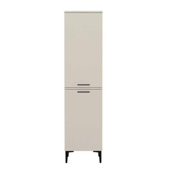 Ντουλάπι με καλάθι απλύτων Singa Megapap χρώμα sandstone 45x40x180εκ. Ντουλάπι με καλάθι απλύτων Singa Megapap χρώμα sandstone 45x40x180εκ.