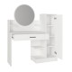Τουαλέτα με καθρέπτη Andera Megapap χρώμα λευκό 123,9x35x144,4εκ. Τουαλέτα με καθρέπτη Andera Megapap χρώμα λευκό 123,9x35x144,4εκ.