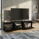 Έπιπλο τηλεόρασης Lumbera Megapap χρώμα sencron black 160x29,5x42εκ. Έπιπλο τηλεόρασης Lumbera Megapap χρώμα sencron black 160x29,5x42εκ.