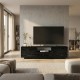 Έπιπλο τηλεόρασης Lumbera Megapap χρώμα sencron black 160x29,5x42εκ. Έπιπλο τηλεόρασης Lumbera Megapap χρώμα sencron black 160x29,5x42εκ.