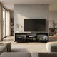 Έπιπλο τηλεόρασης Lumbera Megapap χρώμα sencron black 160x29,5x42εκ. Έπιπλο τηλεόρασης Lumbera Megapap χρώμα sencron black 160x29,5x42εκ.