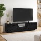 Έπιπλο τηλεόρασης Lumbera Megapap χρώμα sencron black 160x29,5x42εκ. Έπιπλο τηλεόρασης Lumbera Megapap χρώμα sencron black 160x29,5x42εκ.