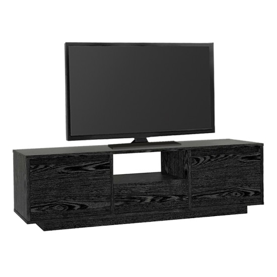 Έπιπλο τηλεόρασης Lumbera Megapap χρώμα sencron black 160x29,5x42εκ. Έπιπλο τηλεόρασης Lumbera Megapap χρώμα sencron black 160x29,5x42εκ.