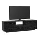 Έπιπλο τηλεόρασης Lumbera Megapap χρώμα sencron black 160x29,5x42εκ. Έπιπλο τηλεόρασης Lumbera Megapap χρώμα sencron black 160x29,5x42εκ.