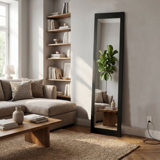 Καθρέπτης δαπέδου - τοίχου Lalu Μegapap χρώμα sencron black 40x150εκ. Καθρέπτης δαπέδου - τοίχου Lalu Μegapap χρώμα sencron black 40x150εκ.