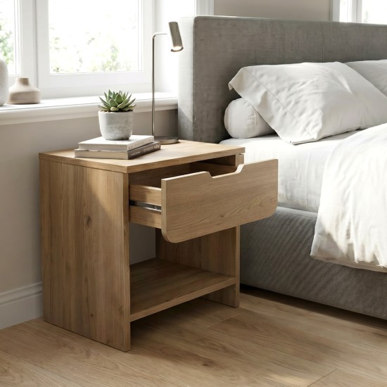 Κομοδίνο Mida Megapap χρώμα sepet oak 45x40x52εκ. Κομοδίνο Mida Megapap χρώμα sepet oak 45x40x52εκ.