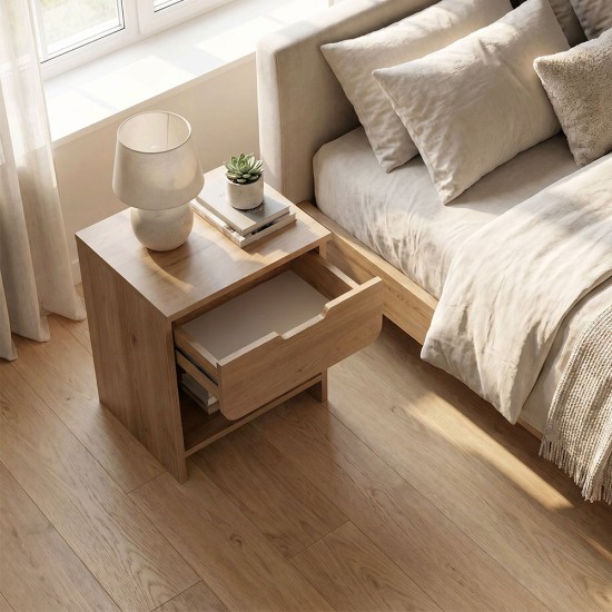 Κομοδίνο Mida Megapap χρώμα sepet oak 45x40x52εκ. Κομοδίνο Mida Megapap χρώμα sepet oak 45x40x52εκ.