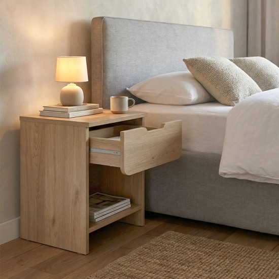 Κομοδίνο Mida Megapap χρώμα sepet oak 45x40x52εκ. Κομοδίνο Mida Megapap χρώμα sepet oak 45x40x52εκ.