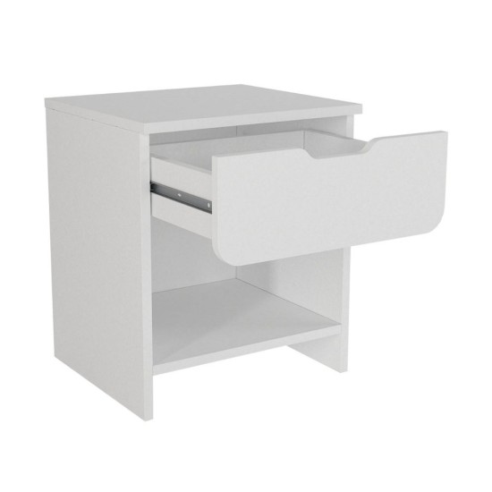 Κομοδίνο Mida Megapap χρώμα λευκό 45x40x52εκ. Κομοδίνο Mida Megapap χρώμα λευκό 45x40x52εκ.