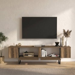 Έπιπλο τηλεόρασης Orontes Megapap χρώμα καρυδί 180x29,6x50εκ. Έπιπλο τηλεόρασης Orontes Megapap χρώμα καρυδί 180x29,6x50εκ.
