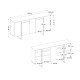 Μπουφές Orontes Megapap χρώμα λευκό - χρυσό 160x35,2x80εκ. Μπουφές Orontes Megapap χρώμα λευκό - χρυσό 160x35,2x80εκ.