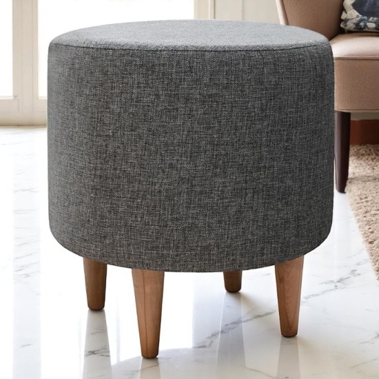 Σκαμπώ Liza Megapap υφασμάτινο χρώμα γκρι 40x40x42εκ. Σκαμπώ Liza Megapap υφασμάτινο χρώμα γκρι 40x40x42εκ.