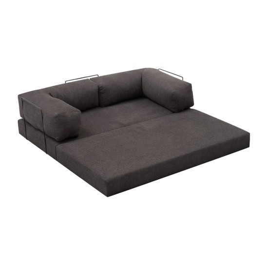 Καναπές - κρεβάτι Comfort Megapap τριθέσιος υφασμάτινος χρώμα ανθρακί 190x95x75εκ. Καναπές - κρεβάτι Comfort Megapap τριθέσιος υφασμάτινος χρώμα ανθρακί 190x95x75εκ.