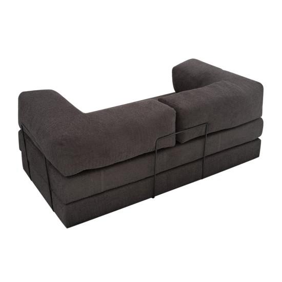 Καναπές - κρεβάτι Comfort Megapap τριθέσιος υφασμάτινος χρώμα ανθρακί 190x95x75εκ. Καναπές - κρεβάτι Comfort Megapap τριθέσιος υφασμάτινος χρώμα ανθρακί 190x95x75εκ.
