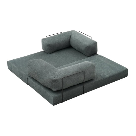 Καναπές - κρεβάτι Comfort Megapap τριθέσιος υφασμάτινος χρώμα μέντα 190x95x75εκ. Καναπές - κρεβάτι Comfort Megapap τριθέσιος υφασμάτινος χρώμα μέντα 190x95x75εκ.
