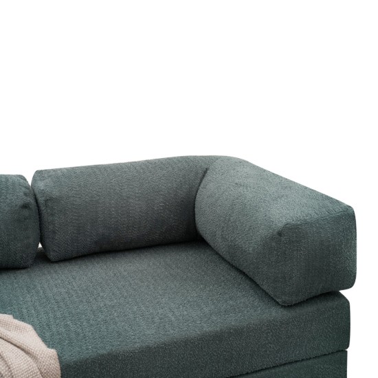 Καναπές - κρεβάτι Comfort Megapap τριθέσιος υφασμάτινος χρώμα μέντα 190x95x75εκ. Καναπές - κρεβάτι Comfort Megapap τριθέσιος υφασμάτινος χρώμα μέντα 190x95x75εκ.