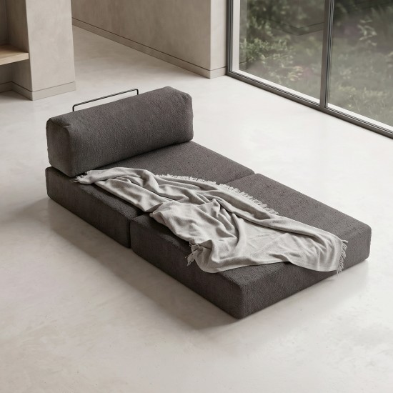 Πολυθρόνα - κρεβάτι Comfort Megapap υφασμάτινη χρώμα ανθρακί 95x95x75εκ. Πολυθρόνα - κρεβάτι Comfort Megapap υφασμάτινη χρώμα ανθρακί 95x95x75εκ.