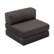 Πολυθρόνα - κρεβάτι Comfort Megapap υφασμάτινη χρώμα ανθρακί 95x95x75εκ. Πολυθρόνα - κρεβάτι Comfort Megapap υφασμάτινη χρώμα ανθρακί 95x95x75εκ.
