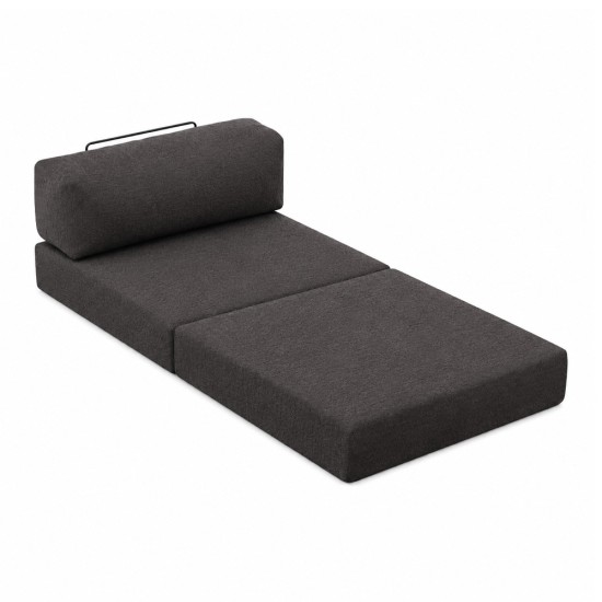 Πολυθρόνα - κρεβάτι Comfort Megapap υφασμάτινη χρώμα ανθρακί 95x95x75εκ. Πολυθρόνα - κρεβάτι Comfort Megapap υφασμάτινη χρώμα ανθρακί 95x95x75εκ.