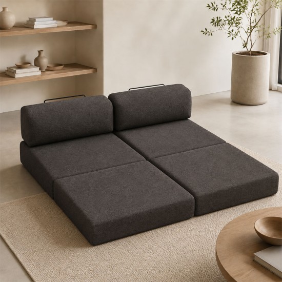 Καναπές - κρεβάτι Comfort Megapap τριθέσιος υφασμάτινος χρώμα ανθρακί 190x95x75εκ. Καναπές - κρεβάτι Comfort Megapap τριθέσιος υφασμάτινος χρώμα ανθρακί 190x95x75εκ.